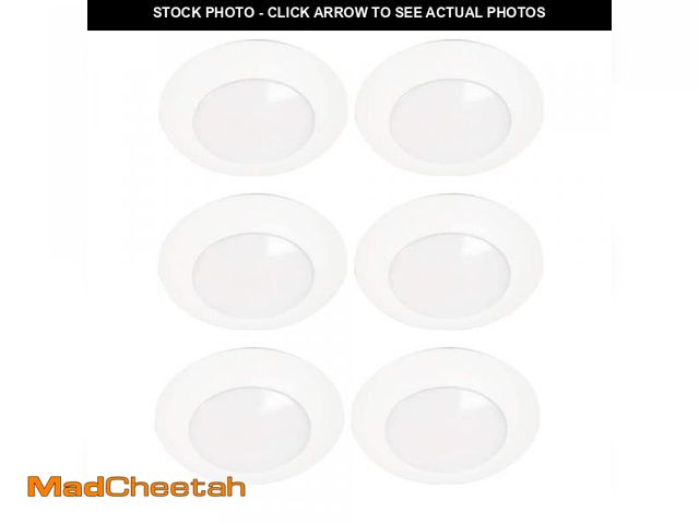 Lot 74-12412251 - HALO HLC 6 in. 3000K Integrated LED Recessed Light Trim (6-Pack) - UNUSED