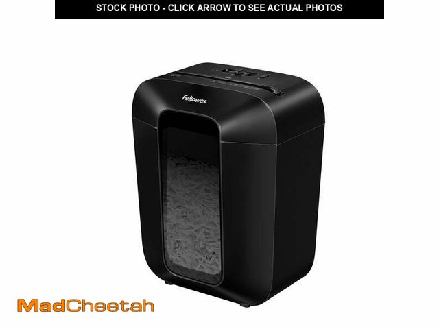 Lot 74-12862434 - Fellowes LX50-RS 9-Sheet Cross Cut Paper Personal Shredder - UNUSED