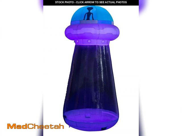 Lot 74-12152983 - 9 FT Halloween Inflatable UFO Yard Decoration - UNUSED