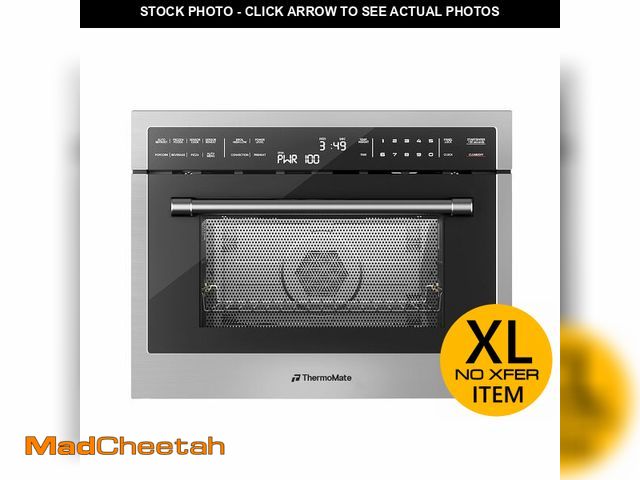 Lot 74-13579044 - 24 Inch Built-in Microwave and Convection Oven Combination, ThermoMate 1.6 Cu. Ft. Wall Oven Microwa...