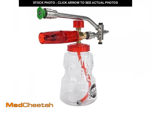 Lot 74-11547047 - Bear Force Brass Foam Cannon with Double Tip Attachment, Adjustable Pressure Washer Foam Blaster wit...