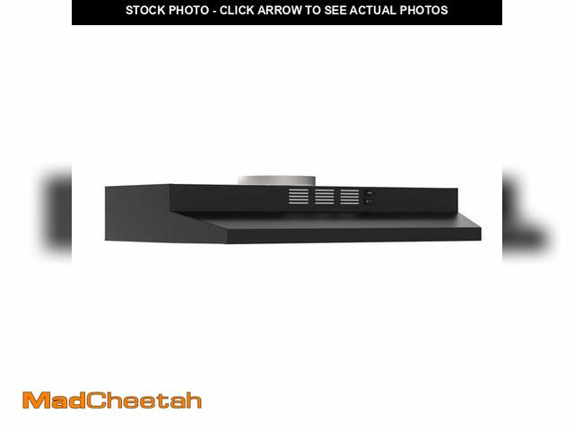 Lot 74-12832814 - FIREGAS Black Range Hood 30 inch Under Cabinet Range Hood with 2 Speed Exhaust Fan,Ducted/Ductless C...