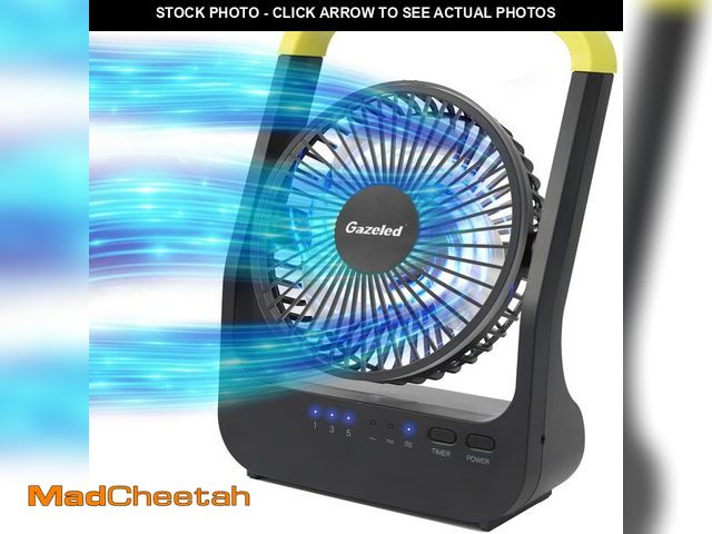 Lot 74-12453801 - Gazeled Battery Powered Fan, Super Long Lasting Battery Powered Fans for Camping, Portable D-Cell De...