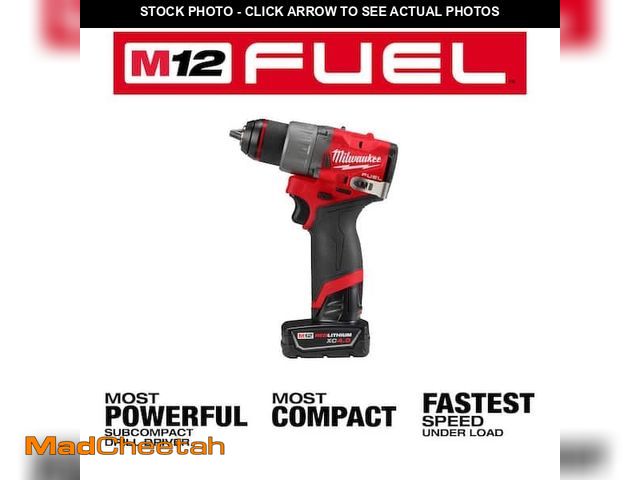 Lot 74-12555095 - M12 FUEL 12V Lithium-Ion Brushless Cordless 1/2 in. Hammer Drill (Tool-Only) - UNUSED