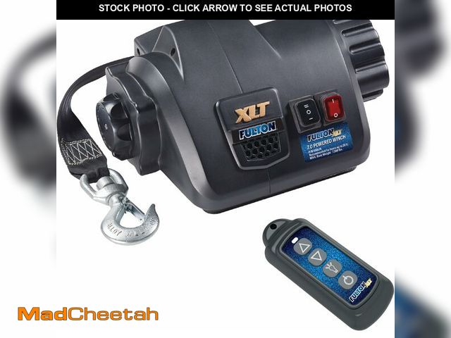 Lot 74-13754154 - Fulton 500621 XLT Marine Trailer Winch, Powered, 10,000 lbs. Capacity, 15 Foot Strap, Wireless Remot...