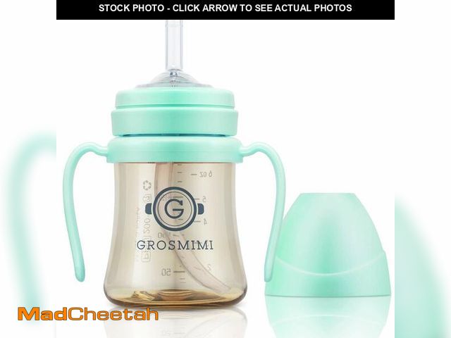 Lot 74-14048441 - GROSMIMI Spill Proof no Spill Magic Sippy Cup with Straw with Handle for Baby and Toddlers, Customiz...