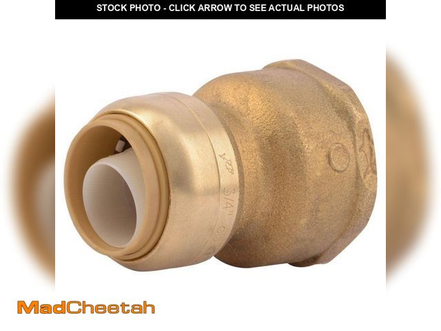 Lot 74-14352759 - 3/4 in. Push-to-Connect x 1 in. FIP Brass Water Softener Connector Adapter Fitting (2PACK) - UNUSED