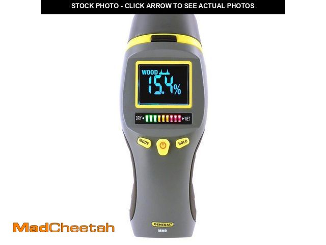 Lot 74-12772624 - General Tools Combo Pin and Pinless Moisture Meter for Water Damage and Mold Prevention - USED