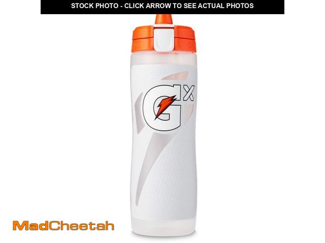 Lot 74-12306977 - Gatorade Gx Plastic Squeeze Bottle, White, 30oz - USED