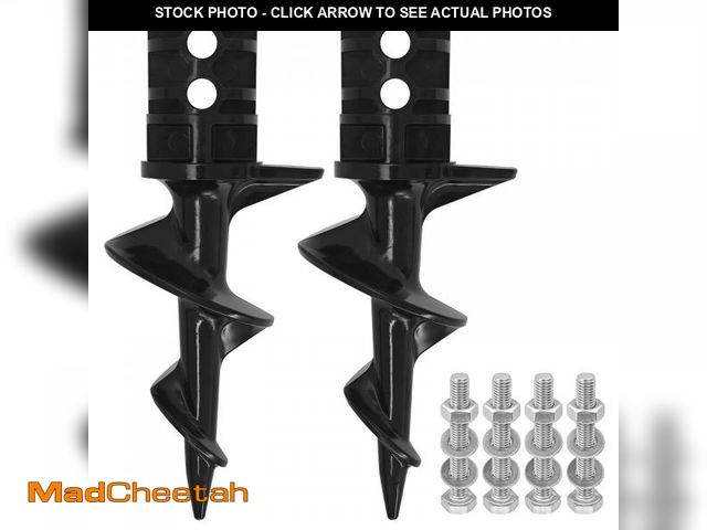 Lot 74-12308610 - JYINCPED 2 Pack Stationary Dock Base Leg Pipe Sand Auger, Dock Auger for 2" OD Aluminum Dock Post (1...
