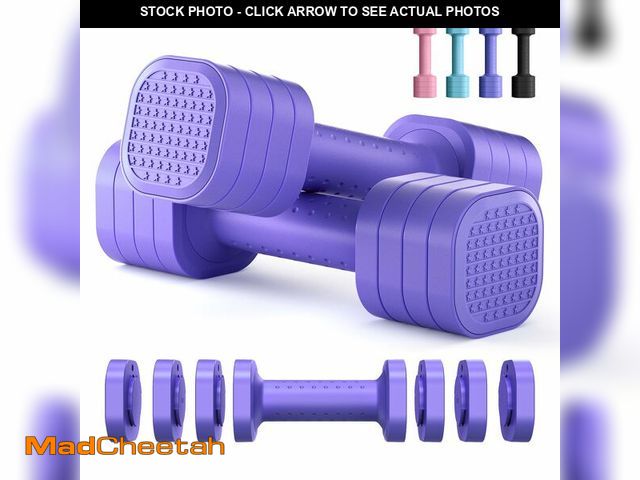 Lot 74-14155358 - Zempox Adjustable Dumbbell Set, 4 in 1 Free Weight Dumbbell Set for Women, Hand Weight for Women at ...