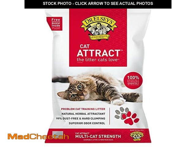 Lot 74-12664230 - Dr. Elsey's Premium Clumping Cat Litter - Cat Attract - 99% Dust-Free, Low Tracking, Hard Clumping, ...