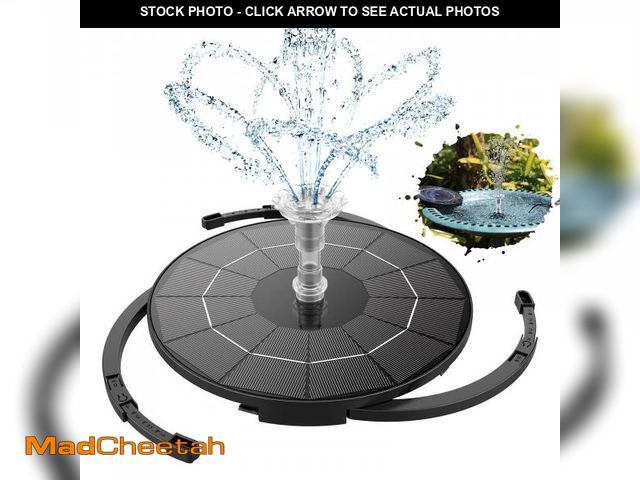 Lot 74-12110927 - AISITIN 3.5W Solar Fountain Pump for Water Feature Outdoor DIY Solar Bird Bath Fountain with Multipl...