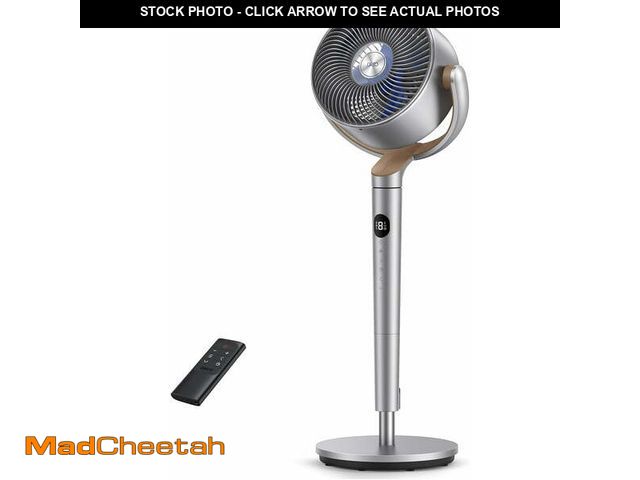 Lot 74-12780274 - Dreo Standing Fan, 120Â°+120Â°Omni-directional Oscillating Fan For Bedroom, 80 ft Circulator With Re...