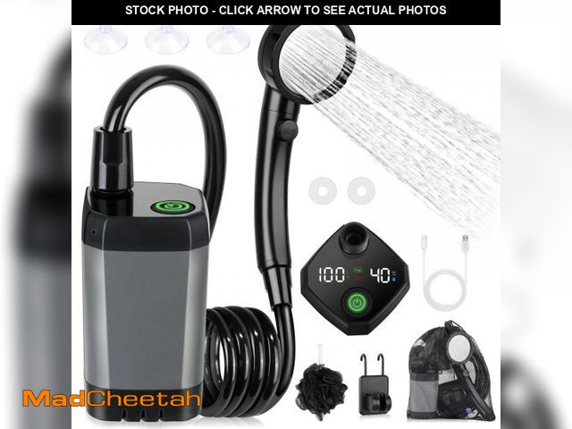 Lot 74-12052334 - Spopal Portable Shower for Camping, [Long-Lasting] 6000mAh Rechargeable Camping Shower with Intellig...