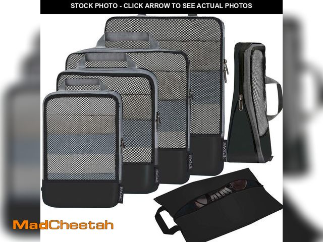 Lot 74-14144925 - BAGAIL 4 Set/6 Set/8 Set Compression Packing Cubes Travel Accessories Expandable Packing Organizers ...