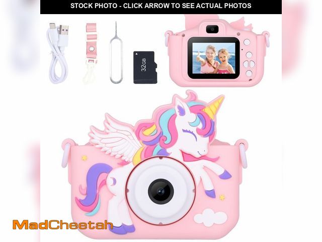 Lot 74-14208294 - Envyvip Unicorn Toys Camera for Kids Girls Age 3-8, Toddler Kids Digital Camera Christmas Birthday G...