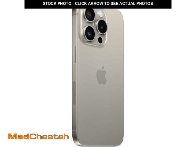 Lot 74-14278946 - Apple iPhone 15 Pro, 128GB, Natural Titanium - Unlocked (Renewed) - USED