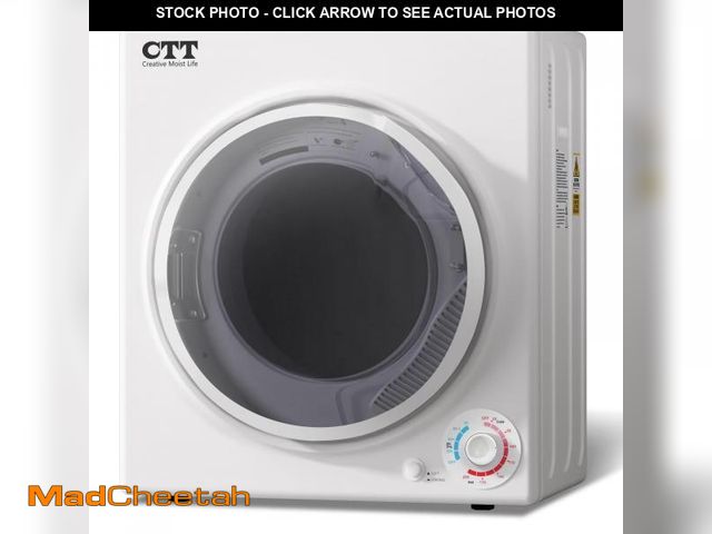 Lot 74-12254429 - CTT Portable Clothes Dryer 3.5 cu.ft, 110V Laundry Dryer with Stainless Steel Tub, 4 Drying Mode, Po...