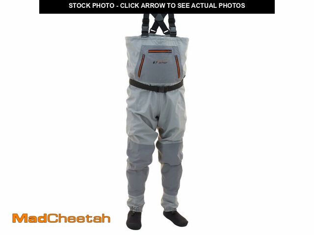 Lot 74-13569262 - FROGG TOGGS Hellbender Breathable Waterproof Stockingfoot Fishing Chest Wader for Fishing, Slate/Gra...