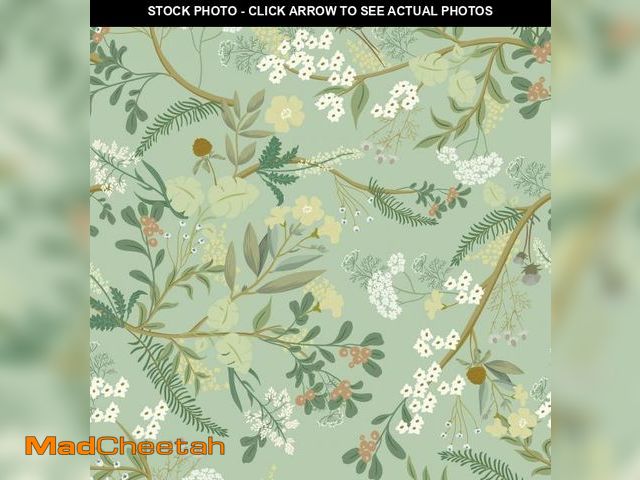 Lot 74-12406653 - Guvana 16.14"x197" Peel and Stick Wallpaper Floral and Leaf Contact Paper Boho Self Adhesive Wallpap...