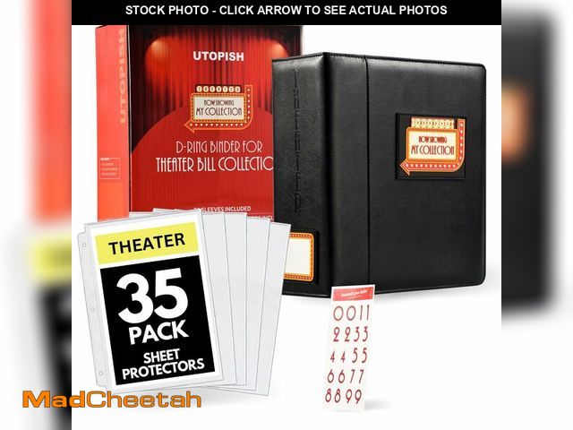 Lot 74-13720964 - UTOPISH Show-Bill Binder with Sleeves Ã¢â¬â Large 4Ã¢â¬Â Theater Program Holder with 35 Sheet P...