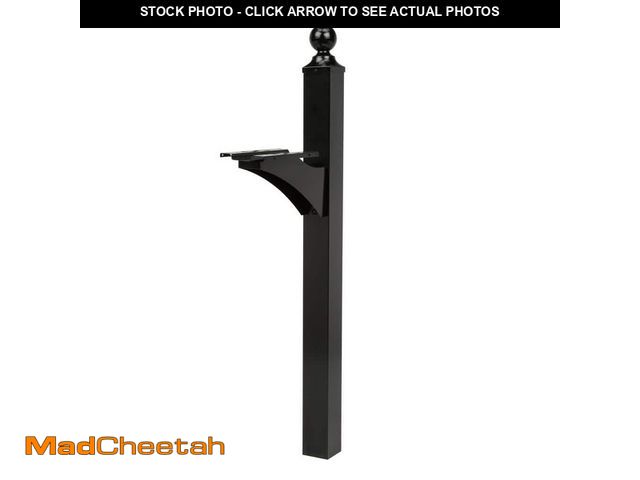 Lot 74-13001389 - *SCRATCHED* Architectural Mailboxes Landover Aluminum, Crossarm, Mailbox Post, Black *SCRATCHED*  - ...