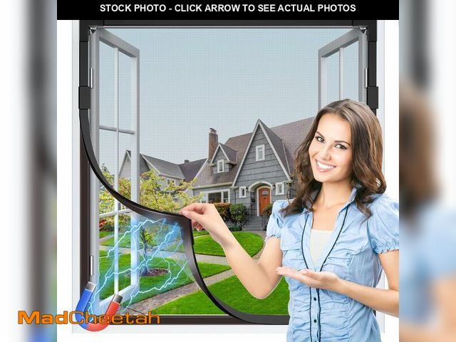 Lot 74-14335094 - HOFUDON Window Screen Adjustable Magnetic Window Screen Replacement Max 23Ã¢â¬Â x 34Ã¢â¬Â, DIY F...