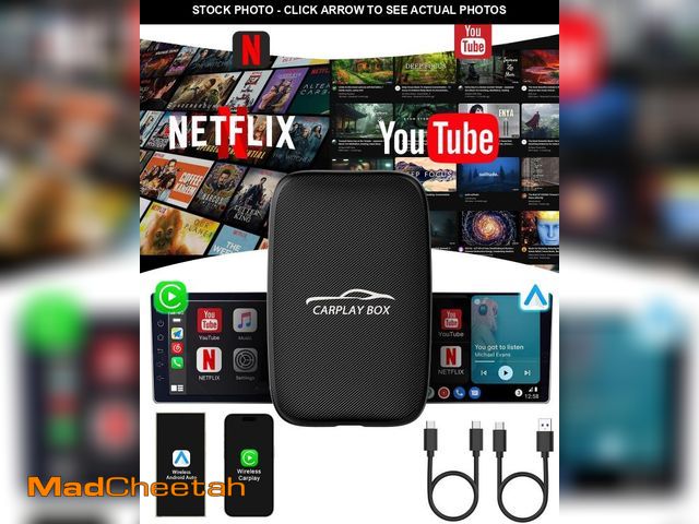 Lot 74-11558928 - Wireless CarPlay Adapter with Netflix YouTube-Android Auto Wireless Adapter Magic Link Ai Box Suppor...