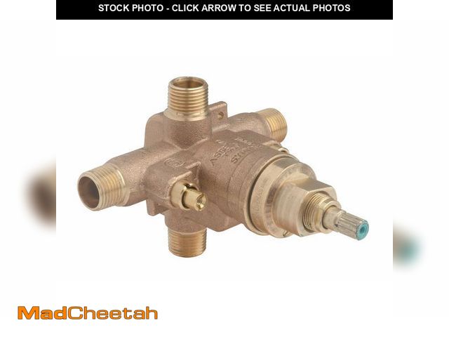 Lot 74-14214037 - Symmons 262XBODY Temptrol Brass Pressure-Balancing Tub and Shower Valve with Service Stops - USED