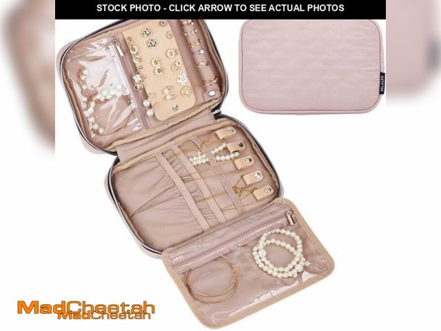 Lot 74-11975414 - BELALIFE Travel Jewelry Organizer, Portable Storage Case for Earrings, Rings, Necklaces, Bracelets, ...