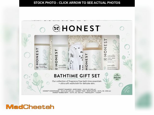 Lot 74-12978589 - The Honest Company Fragrance Free Bathtime Gift Set | Hypoallergenic Bath Essentials for Sensitive S...