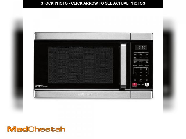 Lot 74-12517712 - Cuisinart 1.1 cu. ft Counter Top Microwave with Sensor Cook and Inverter Technology in Black and Sta...