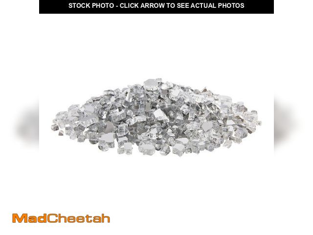 Lot 74-12516856 - Hampton Bay 1/4 in. 10 lbs. Silver Reflective Tempered Fire Glass - UNUSED