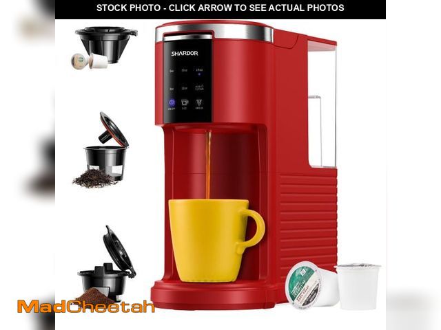 Lot 74-12442157 - SHARDOR 3 in 1 Single Serve Coffee Machine, K Cup Coffee Maker Compatible with Ground Coffee &amp; T...