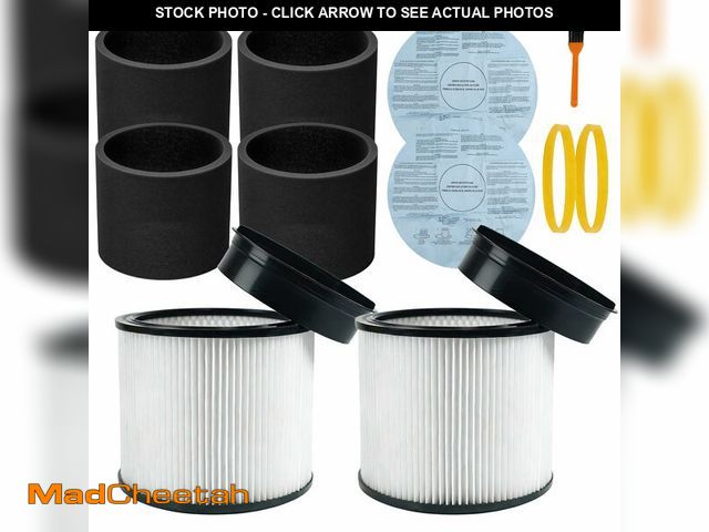 Lot 74-14205757 - 90304 Replacement Filter, 90107 dry filter, 90585 Foam Sleeve Compatible with shopvac filter 90304 9...