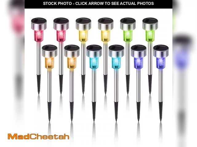 Lot 74-12313084 - Solar Lights Outdoor Waterproof, Stainless Steel LED Landscape Lighting, Solar Garden Lights Solar P...