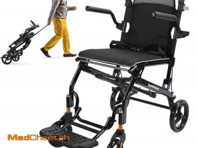 Lot 74-12054354 - Wheelchairs for Adults,Utral-Lightweight(only 19.4lbs) Transport Chair, Foldable and PortableTravel ...