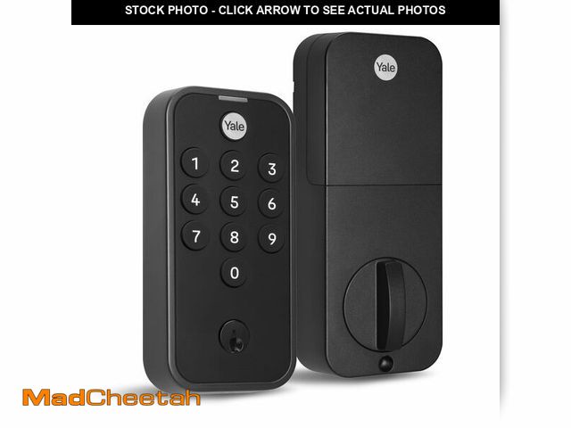Lot 74-14591672 - Yale Code Keypad Deadbolt for Keyless Front Door Entry, Black Suede - UNUSED