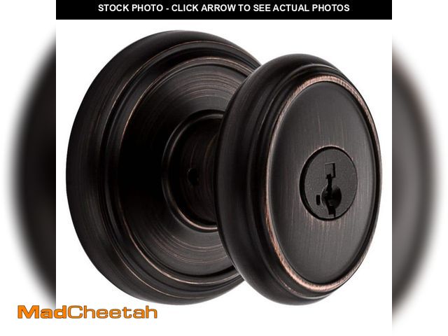 Lot 74-12554991 - Prestige Carnaby Venetian Bronze Entry Door Knob Featuring SmartKey Security - UNUSED