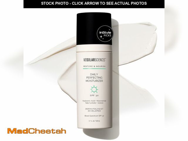 Lot 74-14062079 - MDSolarSciences Daily Perfecting Moisturizer SPF 30 | Lightweight Face Moisturizer Sunscreen with Hy...