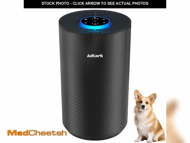 Lot 74-12708976 - Air Purifiers for Home Bedroom, ADTARK Air Cleaner with H14 True HEPA 3-in-1 Filter, Sleep Mode &amp...