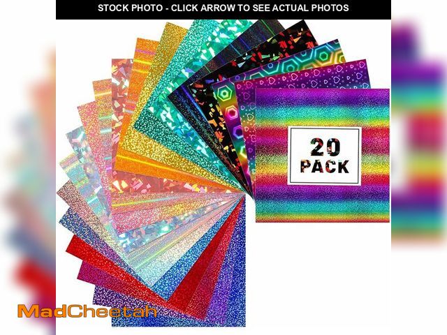 Lot 74-12712346 - Glitter Vinyl Sheets Glossy and Matte Shimmer Permanent Vinyl Pack -12Ã¢â¬Â X 12Ã¢â¬Â 21 Pack Gl...