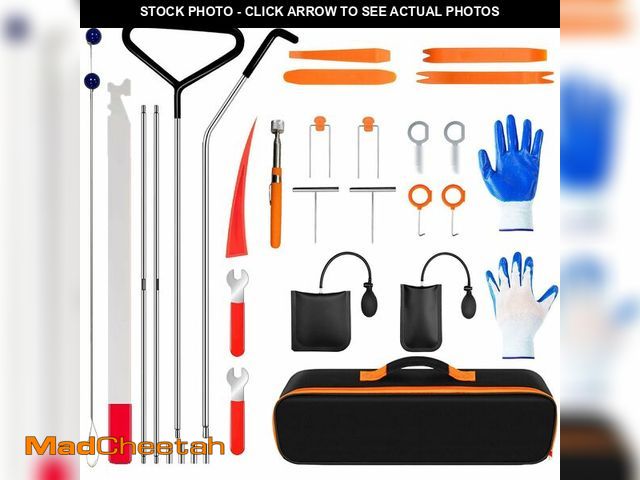 Lot 74-14209829 - ILIBERO 29PCS Car Tool Kit Set, Stainless Steel Essential Automotive Tools Sets with Carrying Bag - ...