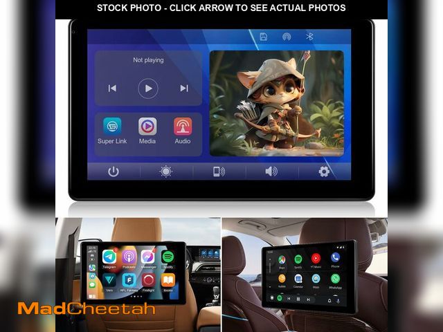 Lot 74-12704133 - NHOPEEW Car Headrest Video Player, 9 inch IPS Screen Headrest TV Support Phone Wireless Carplay and ...