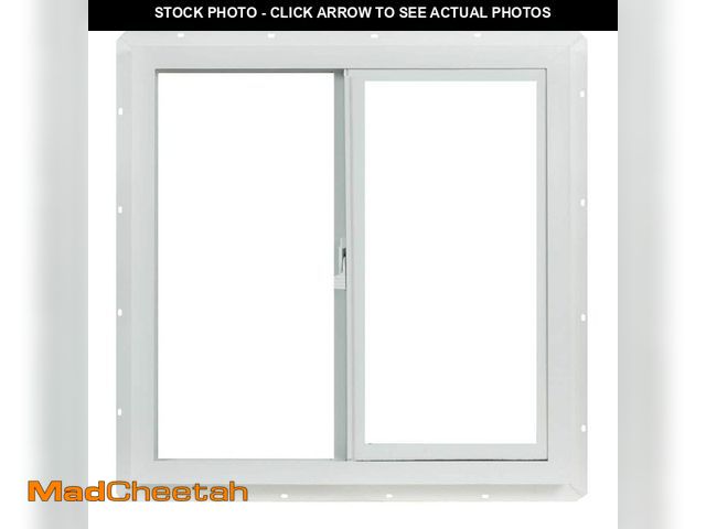 Lot 74-13049463 - TAFCO WINDOWS 24 in. x 24 in. White Left-Hand Double-Pane Insulated Glass Vinyl Sliding Window with ...