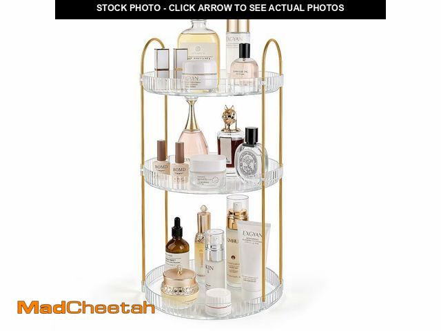 Lot 74-14472234 - 360ÃÂ° Rotating Makeup Organizer Large Capacity Perfume Tray, 2 Tier, Clear - UNUSED