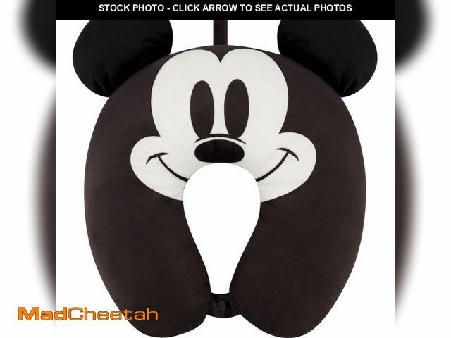 Lot 74-13960570 - FUL Disney Mickey Mouse Neck Pillow, Travel Accessories with 3D Ears for Airplane, Car and Office, C...