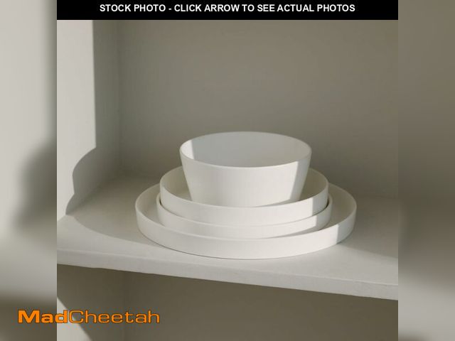 Lot 74-12544397 - Stone Lain Fosca 16-Piece Dinnerware Set Bone China, Plates and Bowls Sets, Pasta Bowls, Dish Set fo...
