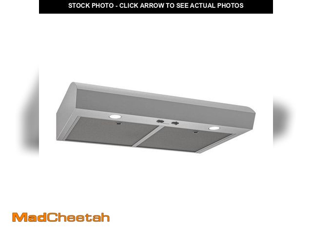 Lot 74-14233033 - Broan-NuTone MTR Series 30 in. 350 Max Blower CFM, Convertible Under Cabinet Range Hood, Stainless S...